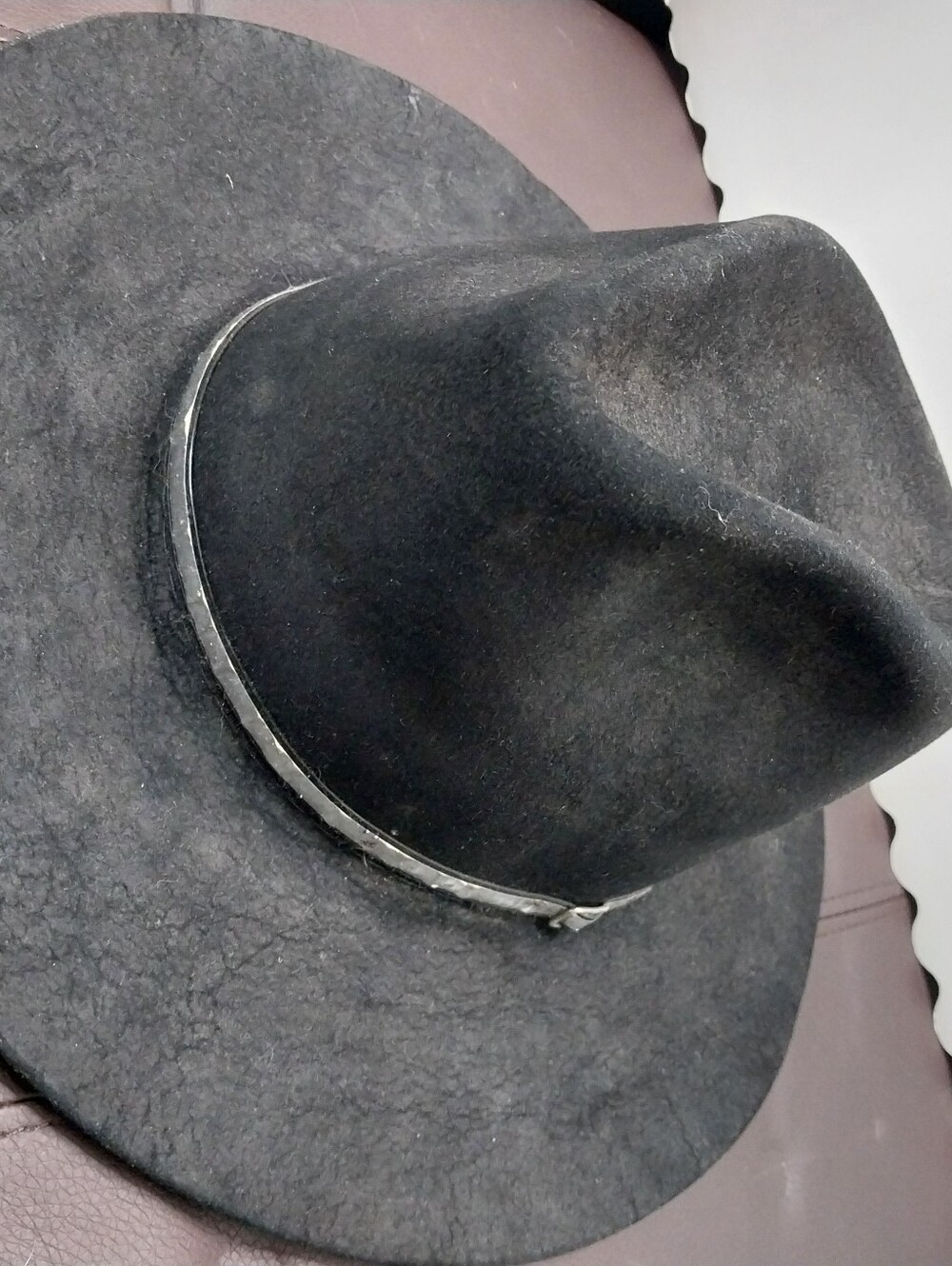 Men's Black Cowboy Hat - Antique Beaver Stetson Felt